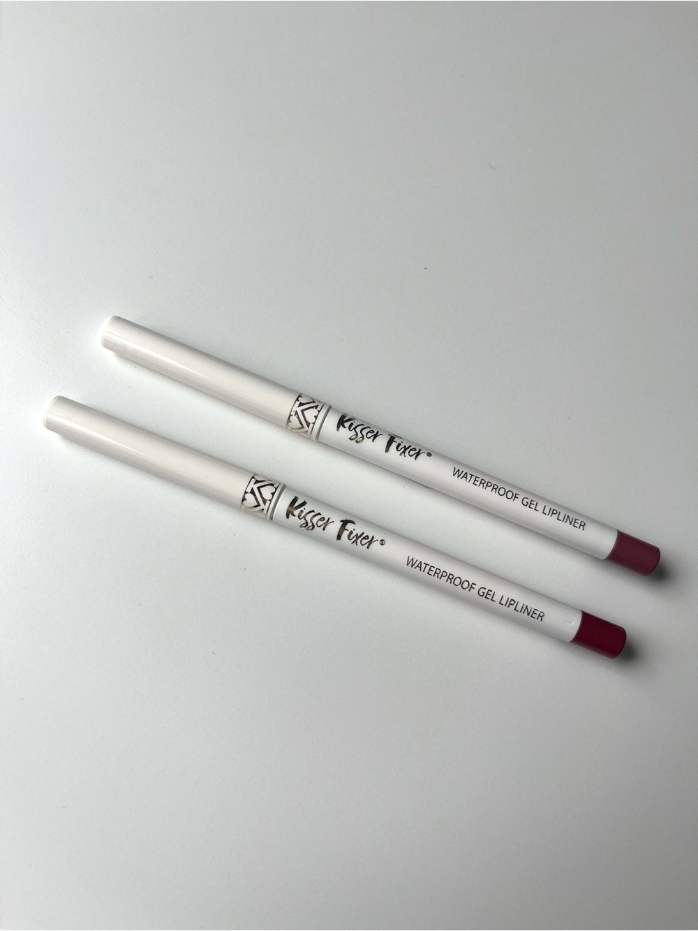 💜 SET OF 2, Belle Beauty, Kisser Fixer Waterproof Gel NUDE & MAUVE Lipliner